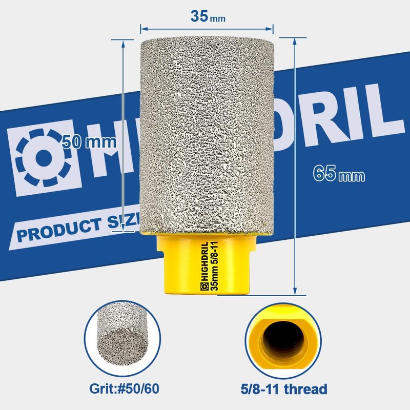 HIGHDRIL Diamond Milling Finger Bits for Enlarging and Shaping Hole,Diameter