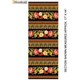 Benartex Radiance: Black Stripe- Kanvas by Benartex Sold By the Yard