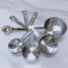 Stainless Steel Measuring Set, 8-Piece Stackable Cups and Spoons, Kitchen