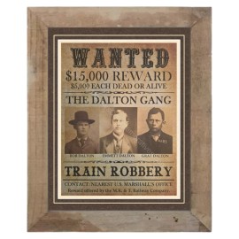 Wanted Poster: The Dalton Gang Custom Matted & Framed (F5)