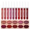 B Set De 10 Labiales Mate Impermeables Z
