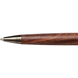 Elegant Metal Ballpoint Pen with Wooden Shaft Chrome-Plated Brass Elegant Writing Instrument notrash2003
