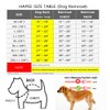 HAPEE Dog Raincoats for Large Dogs with Reflective Strip Hoodie,Rain