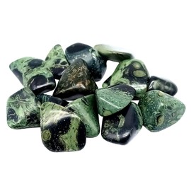 CRIGEMA – Pack of 5 Tumbled Stones Cut Natural Stone for Healing Stone, Reiki and Meditation, 20-25 mm (DIASPRO KAMBABA)
