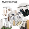 Bathway Shower Curtain Hooks, Shower Curtain Rings Rust Proof Navy
