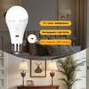 SiJiMingyue Rechargeable Battery Operated Light Bulbs for Non-Hardwired Fixtures with