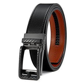 CHAOREN Ratchet Belt - Mens Dress Belt 1 3/8" Comfort Click - Micro Adjustable Fit Everywhere