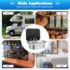 LIAPDG Stainless Steel Caravan Sink, Small Folding RV Bathroom Kitchen