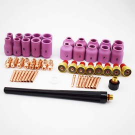 B.W.P 55PCS Consumables Kit For WP-9 WP-20 WP-25 Series TIG Welding Torch 13N 53N Nozzles