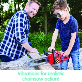 Kidoozie Just Imagine Power Chainsaw with Goggles for Outdoor Pretend Play. for Children Ages 3+
