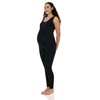 POSHDIVAH Women's Maternity Jumpsuit Romper Pregnancy Leggings Sleeveless Tank Top