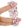 Molie Youfir Bridal Austrian Crystal Teardrop Knot Elastic Stretch Bracelet