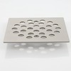 Square 4-1/4 Inch Screw-in Floor Drain Cover Replacement Stainless Steel