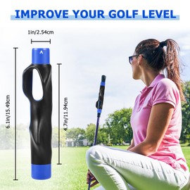Golf Grip Trainer Right Hand,Grip Trainer Golf Club,Golf Club Grips, Golf Swing Trainer, Golf Grip kit- Lightweight Anti-Slip Golf Training Aid, Corrects Hand Position & Builds Muscle Memory (Blue)