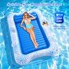 MoKo Pool Floats Adult, 84" x 58" Large Floating Bed