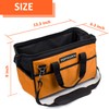 TOPXUAN Tool Bag 13 Inch Waterproof Orange Tool Organizer with