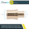 SharkBite 1-1/2 x 1 Inch Brass Crimp Reducing Coupling, PEX