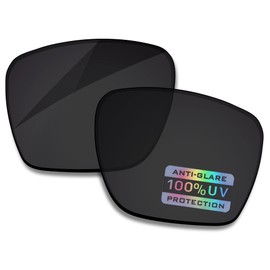 Bowyer POLARIZED Replacement Lenses for Oakley Sylas OO9448 57mm Sunglasses, Black, Sylas OO9448