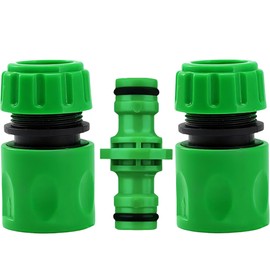 XPendHoze Hose Connector Garden Hose Fitting Set.Hose End Quick Connector, Double Male Snap Connector,2 Hose Tap Connector 1/2 Inch and3/4 Inch Size 2-in-1etc (kit 1)