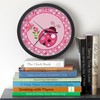 CafePress Ladybug Garden Baby Nursery 10" Wall Clock for Livingroom,