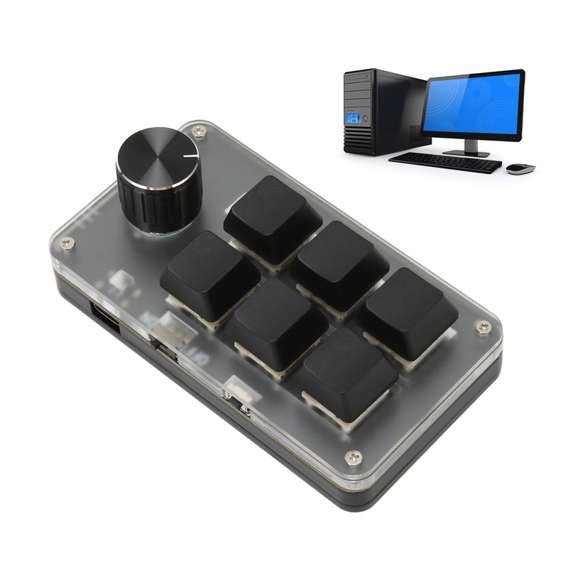 Mini Keypad Knob Design Red Switch Dual Mode Plug and