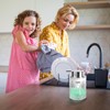 Bathroom Glass Soap Dispenser with Durable Rust-Proof Plastic Liquid Pump