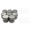 Aotunbey, 16 Pack Round Tins Aluminum Cans Containers with Screw