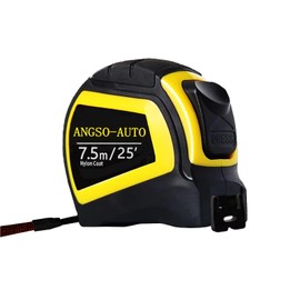 Self-Locking Tape Measure ADAS Calibration Tool Tape Measure 25 feet（7.5 meters）,Easy Read Inch/Metric scale,Steel Made Retractable Measurement for Auto Angle Measurement
