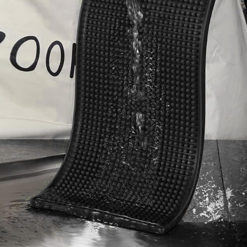Proxima Direct Bar Mat, 12" x 6" PVC Black Drink