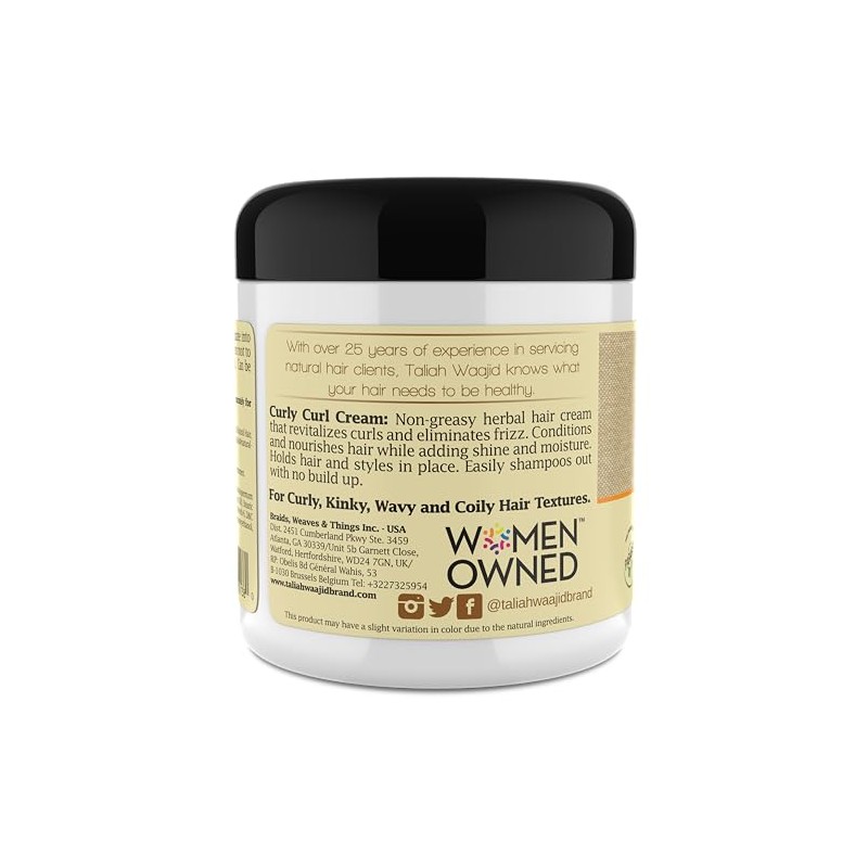 Taliah Waajid Curls, Waves and Naturals Curly Curl Cream, 6
