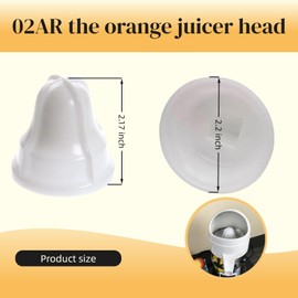 02AR the orange juicer head and accessories are compatible with the Sunkist juicer Model No. 8 and can be used for lemons and other fruits of various sizes