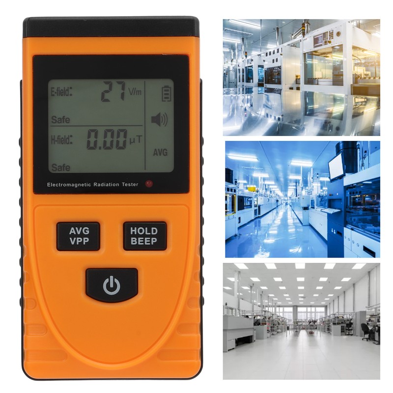 Radiation Detector Accurate Alarm Function LCD Display Handheld Electromagnetic Radiation