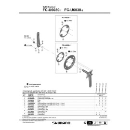 SHIMANO SHIMNANO CUES FC-U6030-1 9/10/11-Speed Crankset 165mm to 175mm - 172.5mm | 40T