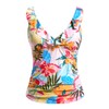 Tempt Me Women Tummy Control Tankini Top - V Neck