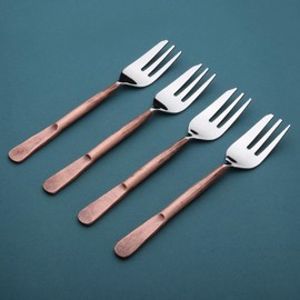 INOX ARTISANS Celia Pastry Forks 4 Pc. Set