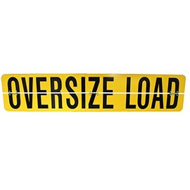 Aluminum Hinged Oversize Load Sign - 60 inch x 12 inch - Reflective