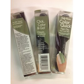 SALLY HANSEN ( LOT OF 3 ) SALLY HANSEN COLOR QUICK FAST DRY NAIL COLOR PEN GREEN CHROME #03