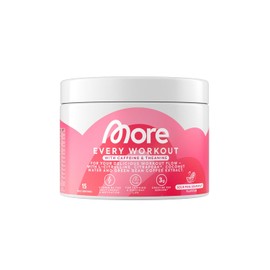 MORE Every Workout, Pink Grapefruit with Caffeine & L Theanine, 270 g, Pre Workout Booster