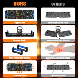 56-in-1 Push Up Board, Multi-function Foldable Push Up Bar, Portable Push Up Handles for Floor, Push Up Board, Multi-function Detachable Push Up Bar, Portable Push up Handles for Floor
