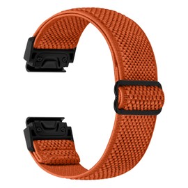 TumCez 22mm Quickfit Watch Straps for Garmin Fenix 8 47mm/Fenix E 47mm/Fenix 7/Fenix 7 Pro/Fenix 6/Fenix 6 Pro/Fenix 5/Fenix 5 Plus/Epix Gen 2 Strap,Elastic Nylon Bands for Approach S62/S60