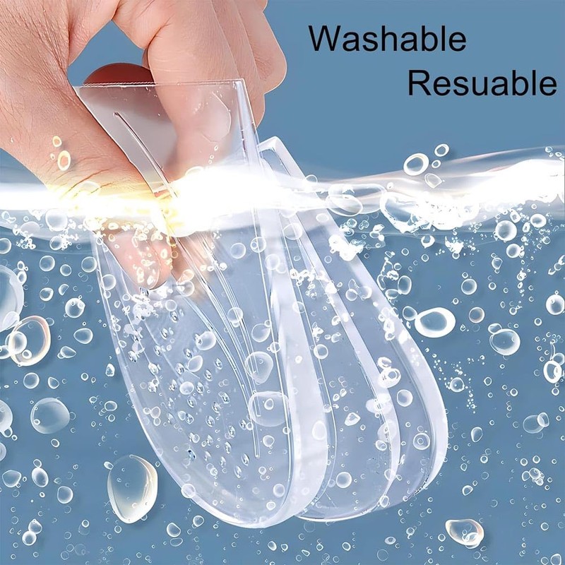 Two Pairs Overpronation Insoles,3 Layers Adjustable Heel Wedge Corrective Inserts,Correction