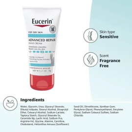 Eucerin Crema de Manos advanced repair para Pieles Muy Secas Repara e Hidrata 78g