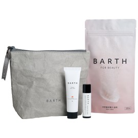 Barth Beauty Travel Set (Bath Fee Beauty 9 Tablets + Mini Hand Cream, Citrus + Lip Balm)