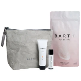 Barth Beauty Travel Set (Bath Fee Beauty 9 Tablets + Mini Hand Cream, Citrus + Lip Balm)