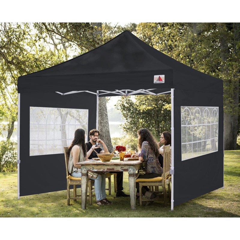 ABCCANOY 2 Packs of 10X10 Canopy Sidewalls with Church, Black