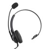 Single Ear Headset Comfortable Lightweight Noise Canceling Wired Computer Headset