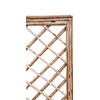 Flat Top Debarked Willow Trellis Panel