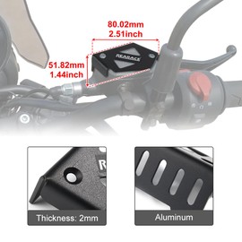 REARACE Front Brake Fluid Reservoir Guard Compatible with Royal Enfield Himalayan 450 2024, Guerrilla 450 Motorcycle Reservoir Cover Protector
