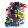Reflective 2 Pack Breakaway Cat Collars with Bell Leopard Pattern