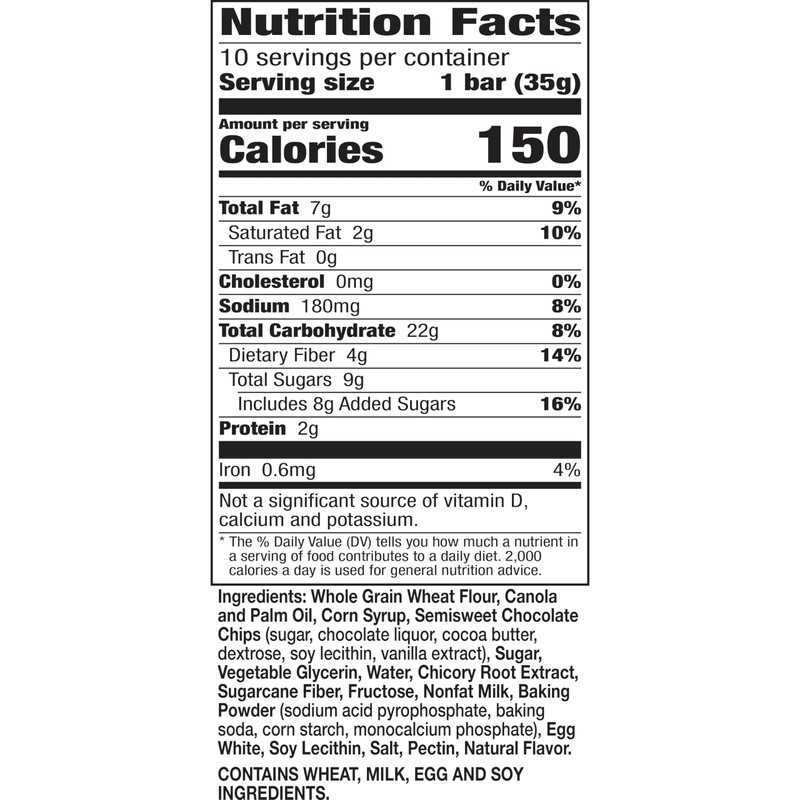 Nature Valley Soft Baked Muffin Bars, Chocolate Chip, Snack Bars,